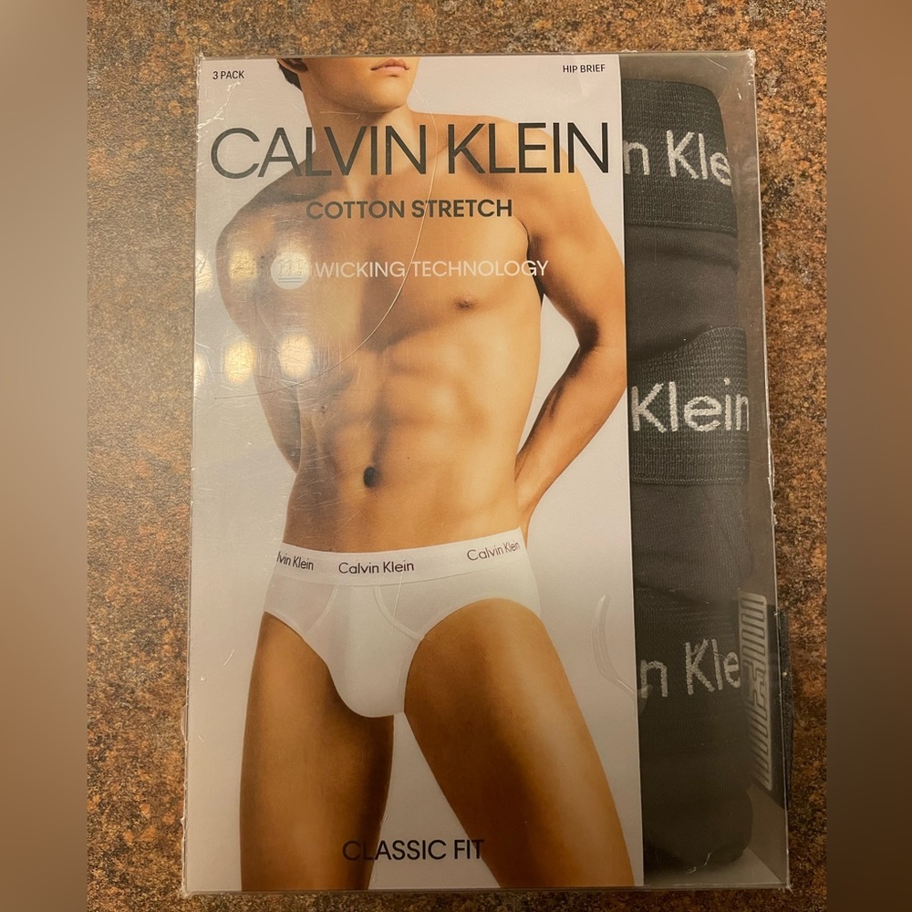 Calvin Klein Cotton Stretch ~Wickering Technology Hip Brief